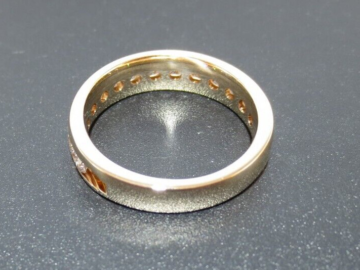 14K YG DIAMOND ANNIVERSARY BAND RING 1.00 tcw SZ 7 4.88 grams (AI-1868)