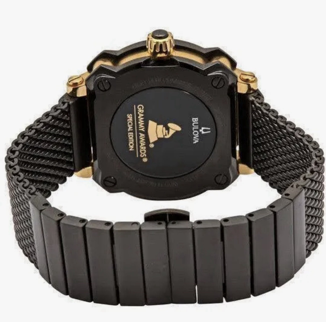 Bulova Precisionist 38mm Grammy Diamond Marker Black Watch 98P173