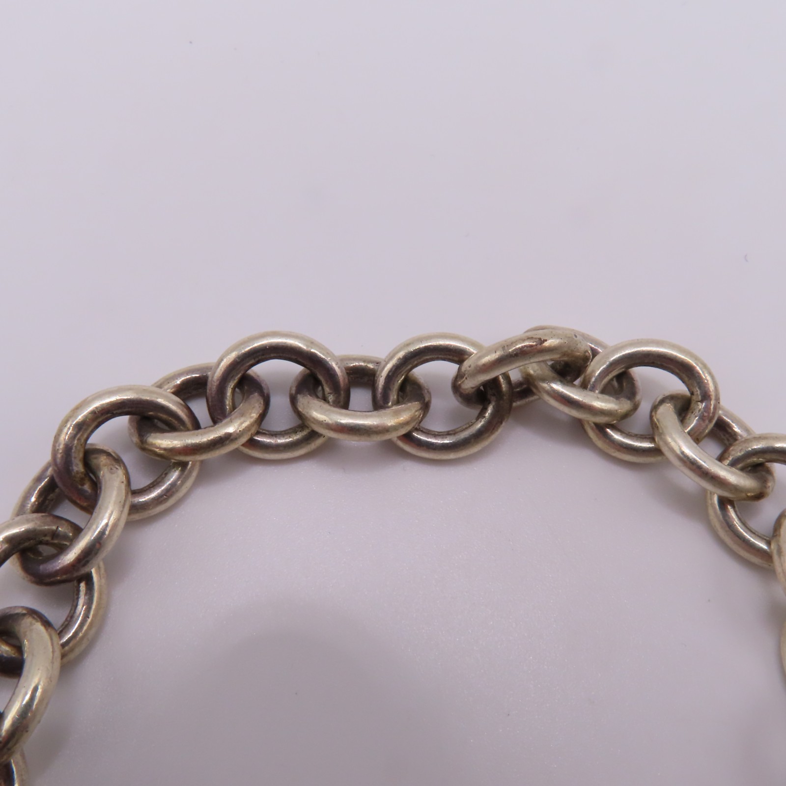 Tiffany & Co. Sterling Silver 925 Return to Tiffany Heart Tag Bracelet 7″ 35.4g
