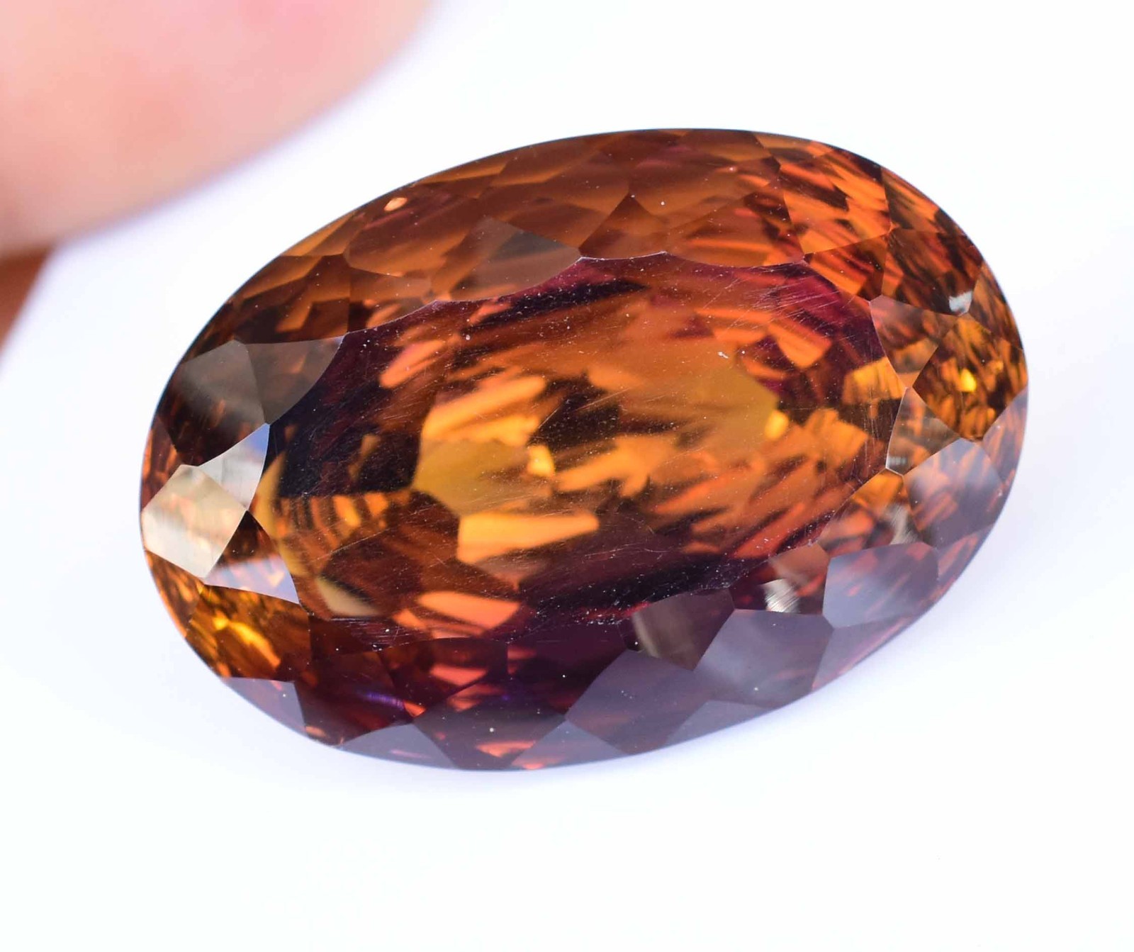 Flawless Natural Bi-Color Ametrine 52.05Ct Oval Cut Certified Untreated Gemstone