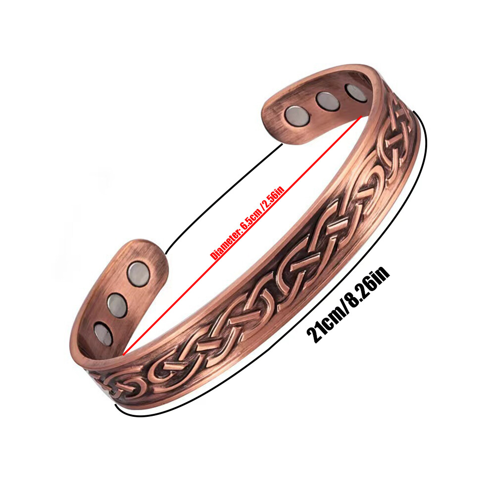 Hand Forged Copper Alloy Bracelet Solid Copper Arthritis Relief Bracelet