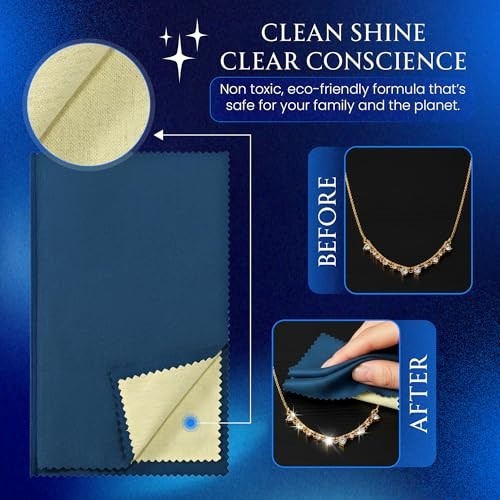 Jewelry Polishing Cloths – Pre-Treated for Gold, Silver & Platinum – Eco-Friendl