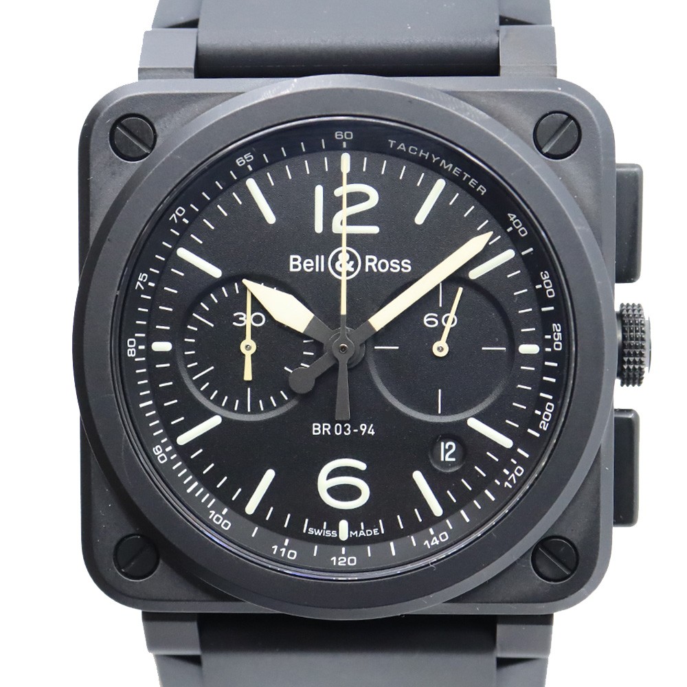 Bell&Ross BR03 BR0394-BL-CE 42.0mm Ceramic / Y2O3) Black Wristwatch #UW3276