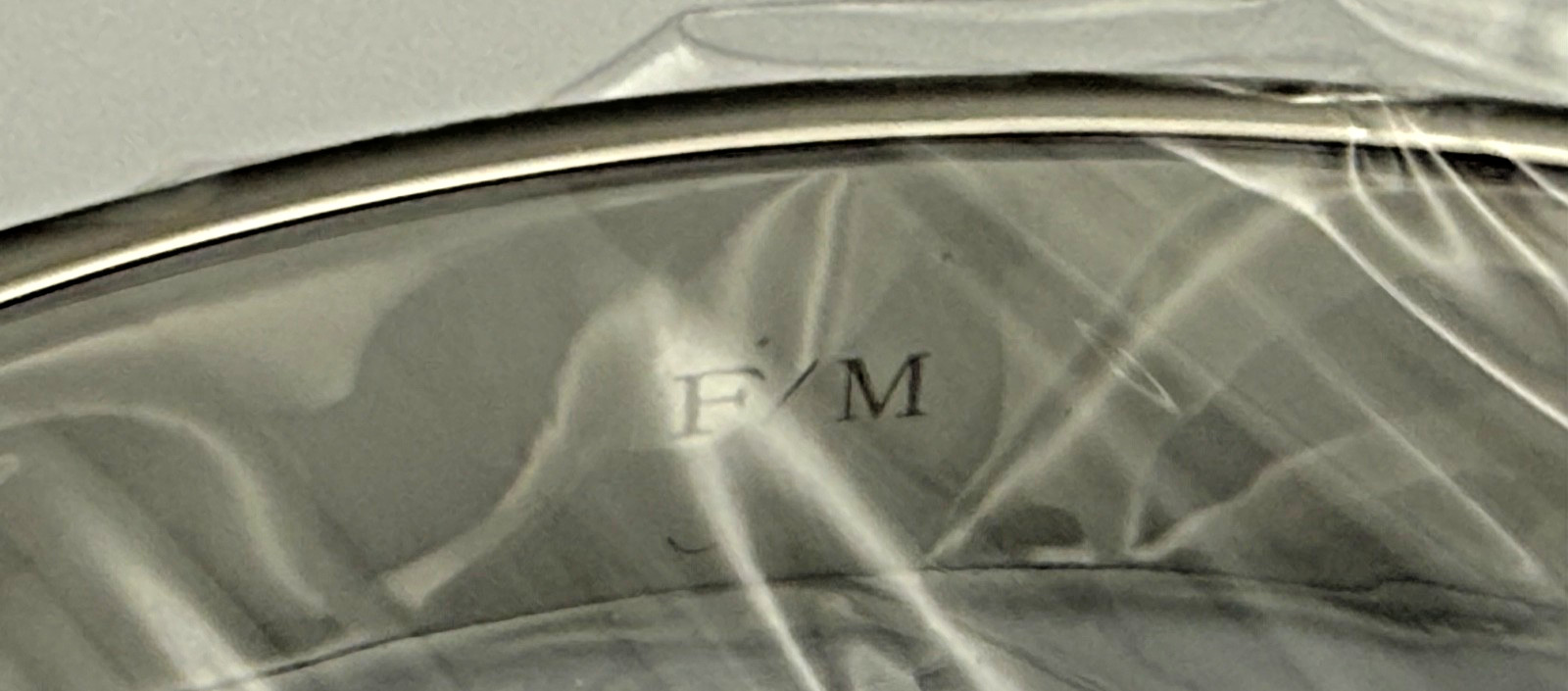 New/Authentic Calvin Klein Silver Bangle Bracelet Set of 2 Size Medium