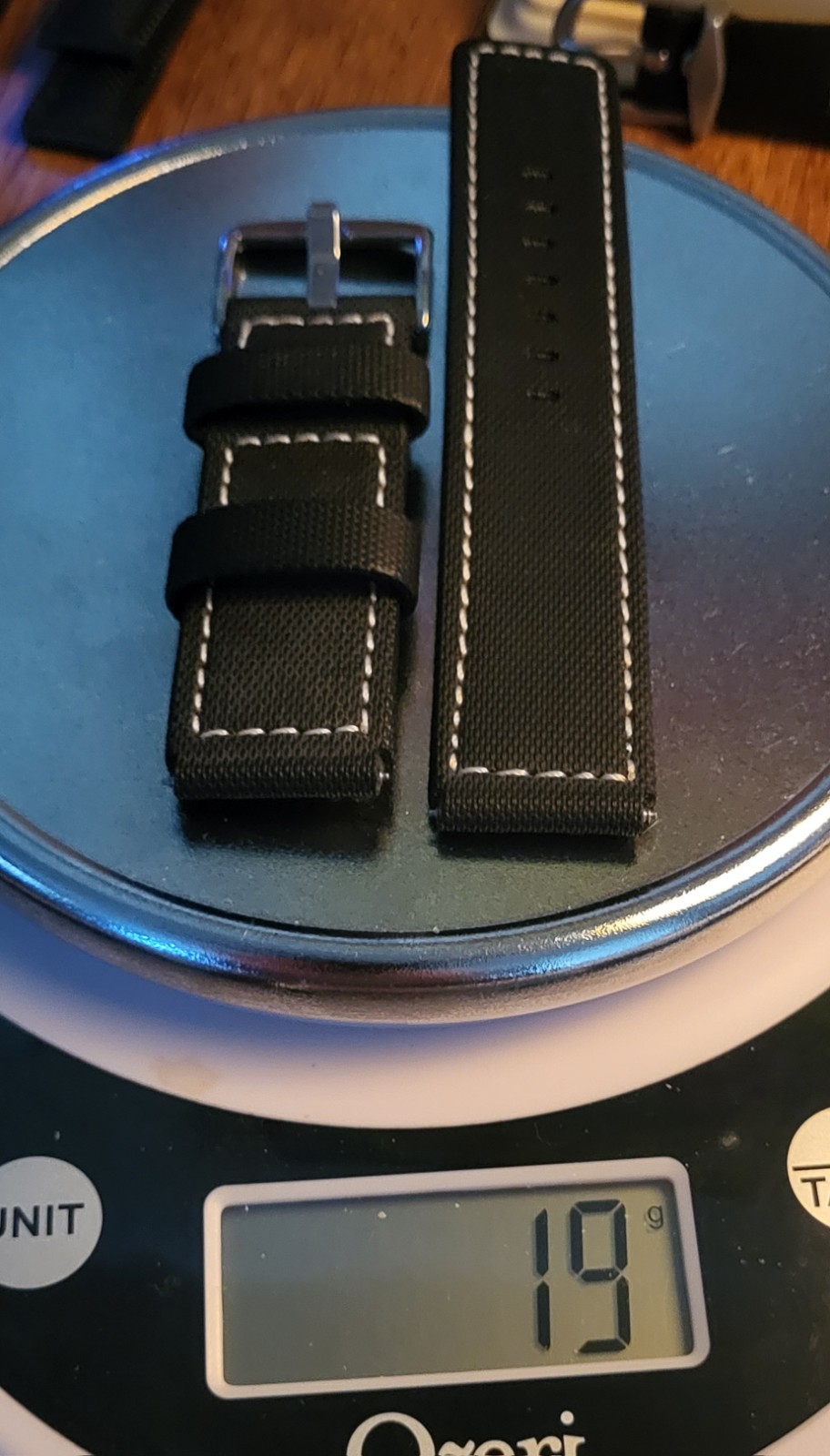 NOS Pro-Grade Sailcloth Composite 22mm Notched Dive Strap (Flares to 24mm) 