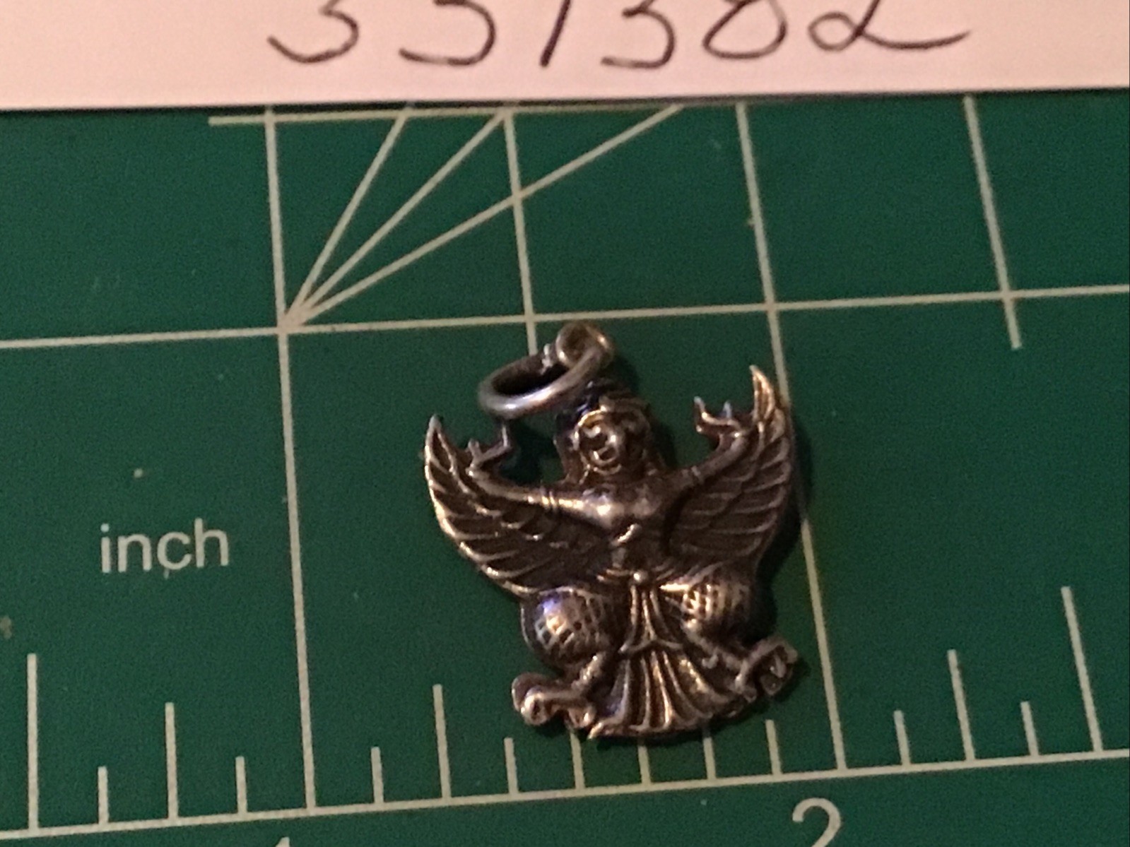 VTG 1940’s Siam Sterling Silver Garuda Hindu Buddhist Diety Charm