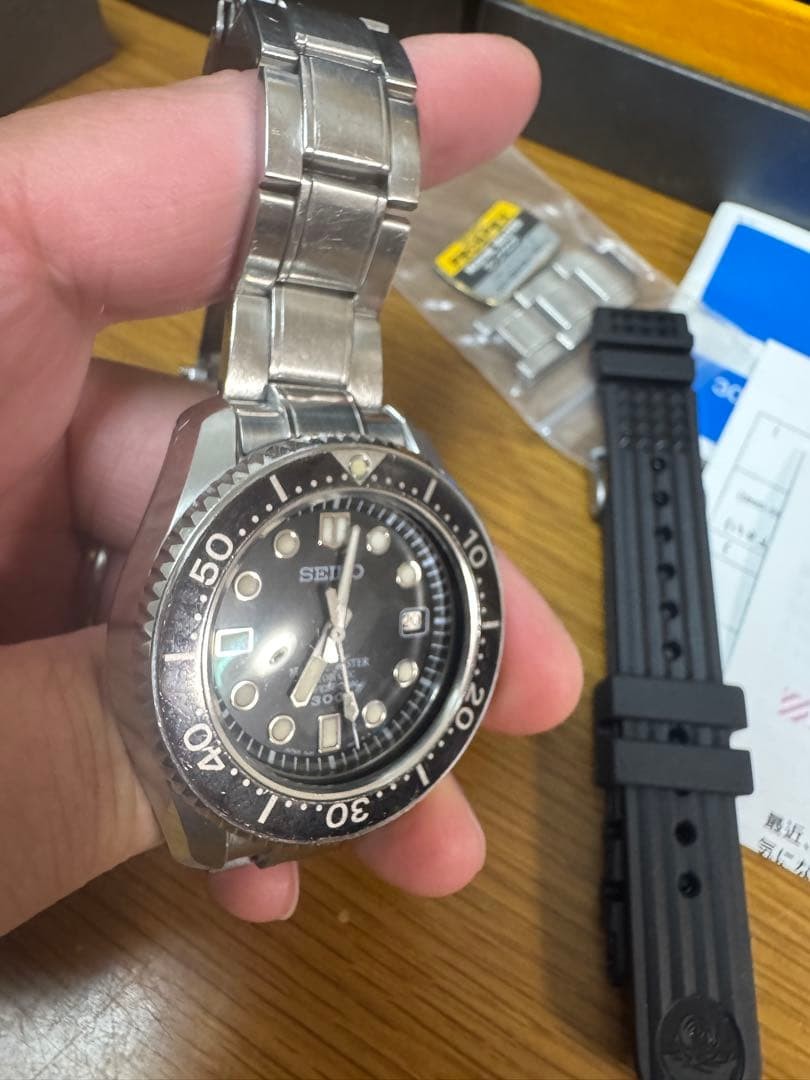 Working SEIKO Prospex Marine Master MM300 SBDX001 8L35 Automatic Diver Watch
