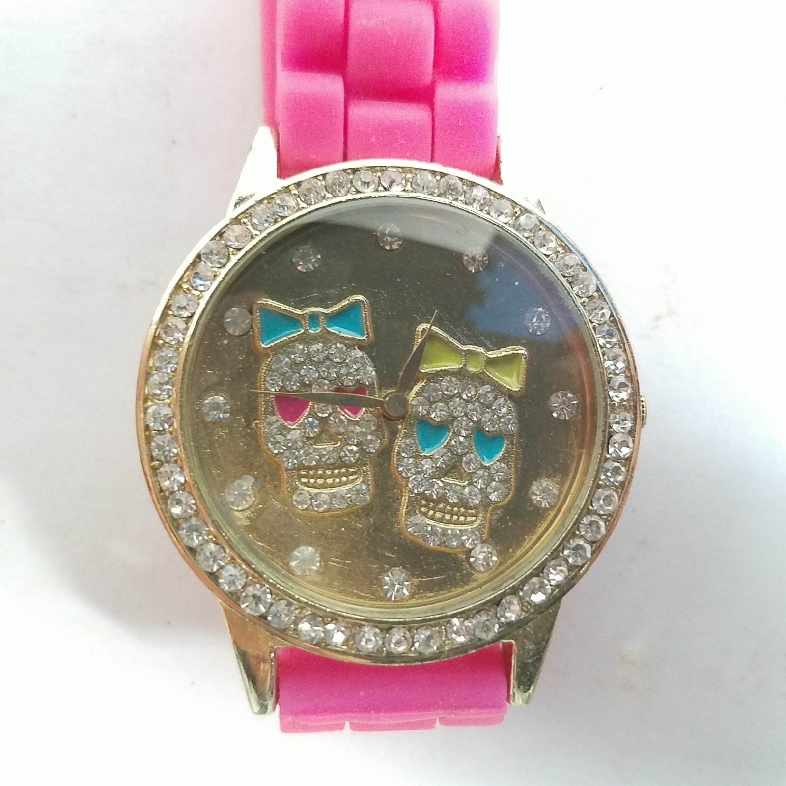 Jessica Carlyle Skulls Watch 6988 Quartz Movement Diamond