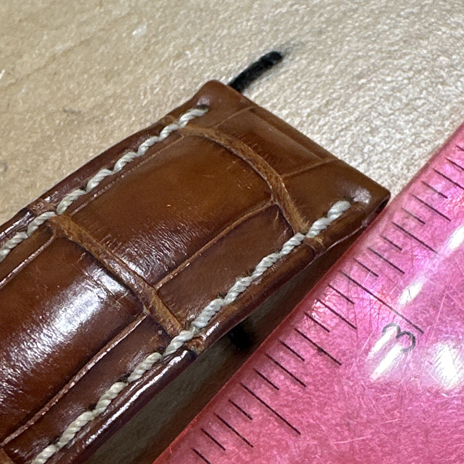 Rolex Geneva Brown Alligator Strap Ref 341767 16mm/20mm 85mm Long BDB139