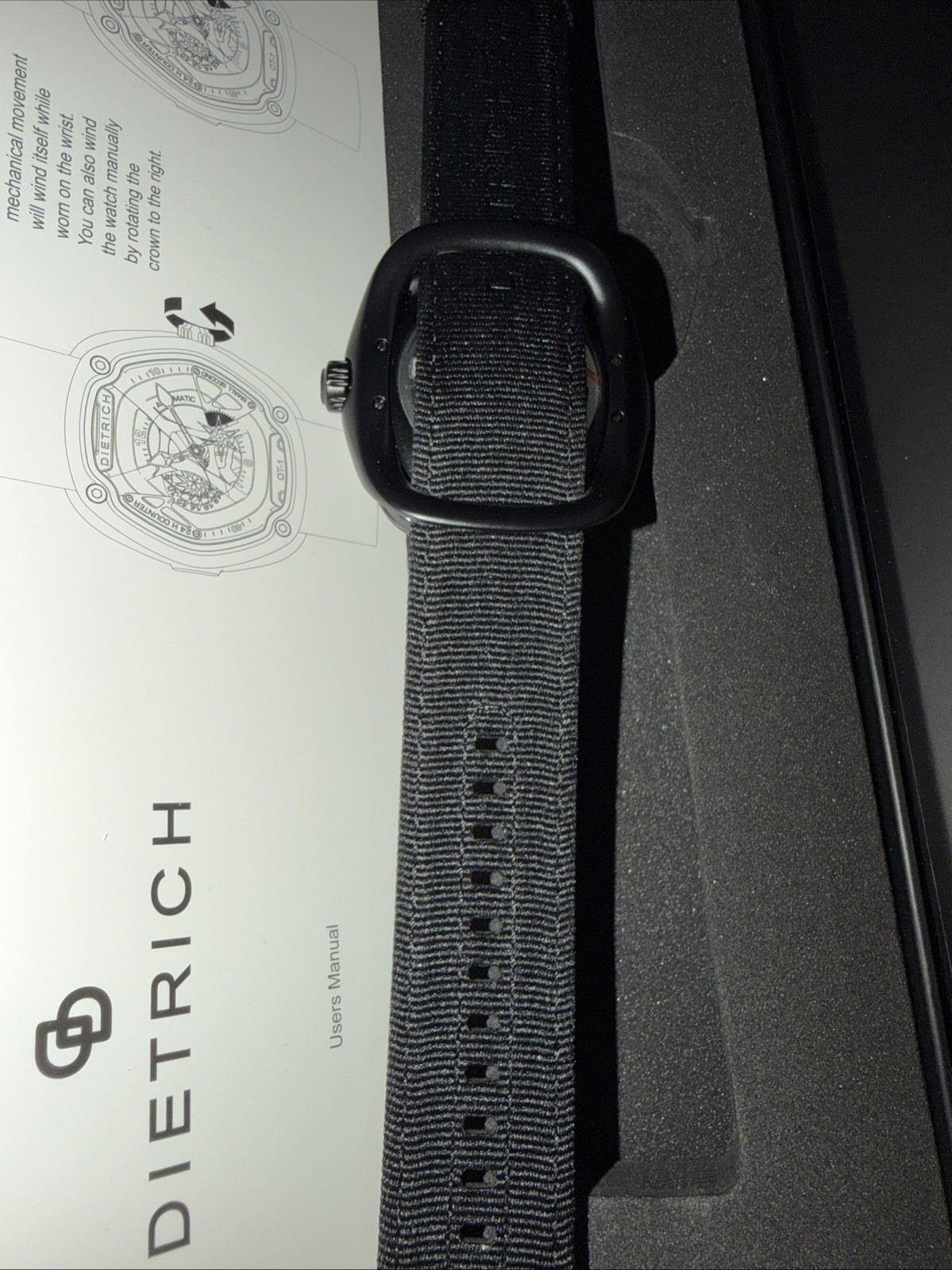 Dietrich OT-2 Black Stainless Steel Watch