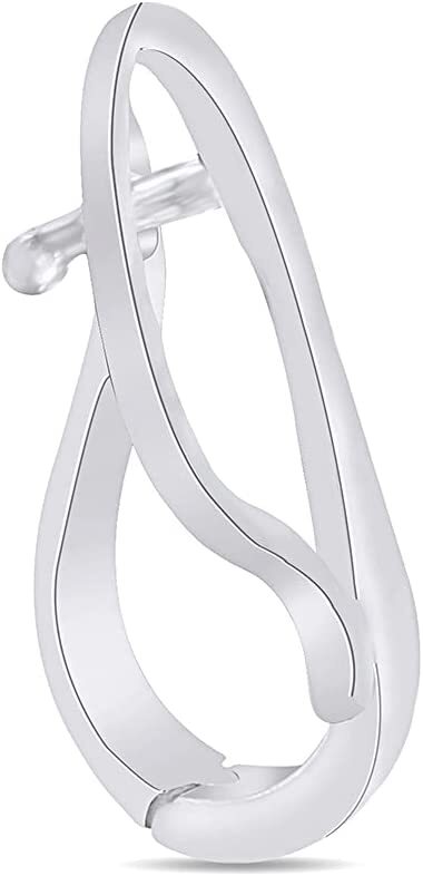 7mm Fits Enhancer Pearl Slide Hanger Interchangeable Pendant 925 Sterling Silver