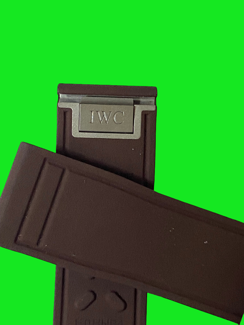 IWC 20 mm brown silicone strap easy fit strap suitable to Watches Portofino