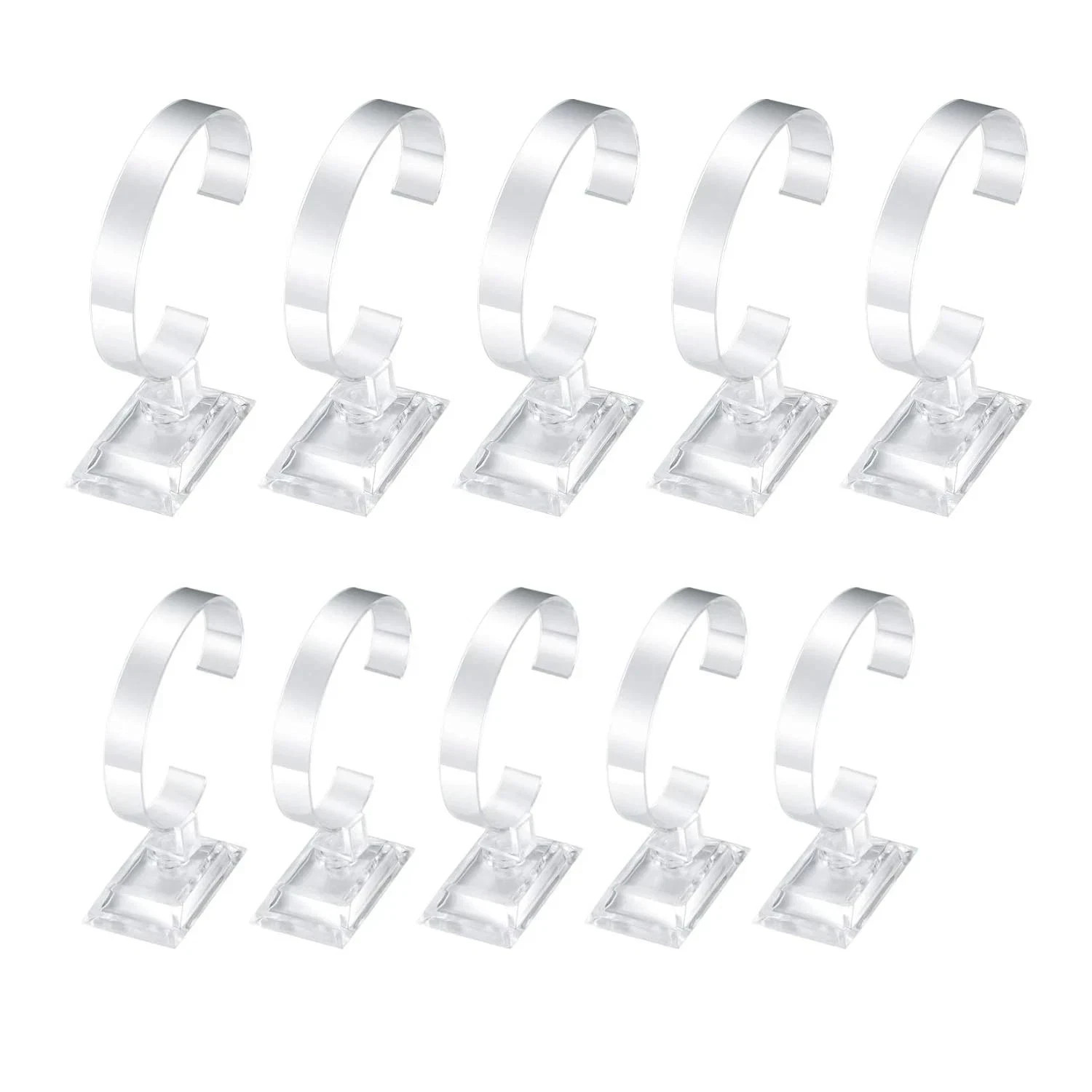 Clear Plastic Watch Display Stand Holder 4 inch 3.5 inch Watch Display Case