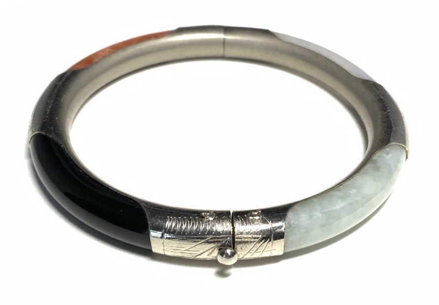 Sterling Silver 925 Assorted Gemstone Bracelet 7-inches LV10
