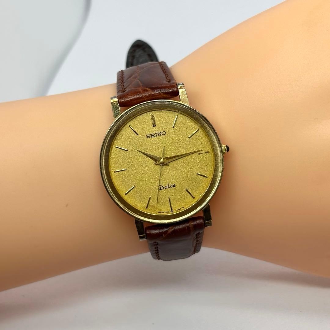 New battery, fully functional. SEIKO Dolce dress watch, boys’ wristwatch, go
