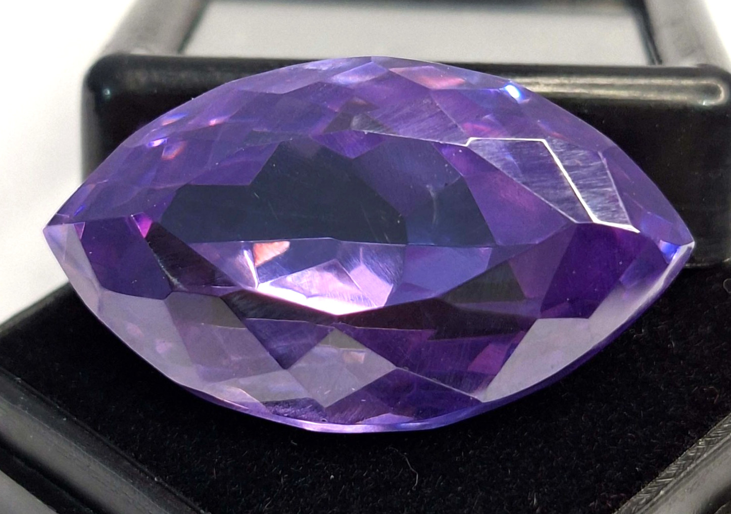 VVS Purple Zircon Marquise Cut 58-60 Ct Natural Loose Certified Gemstone RK856