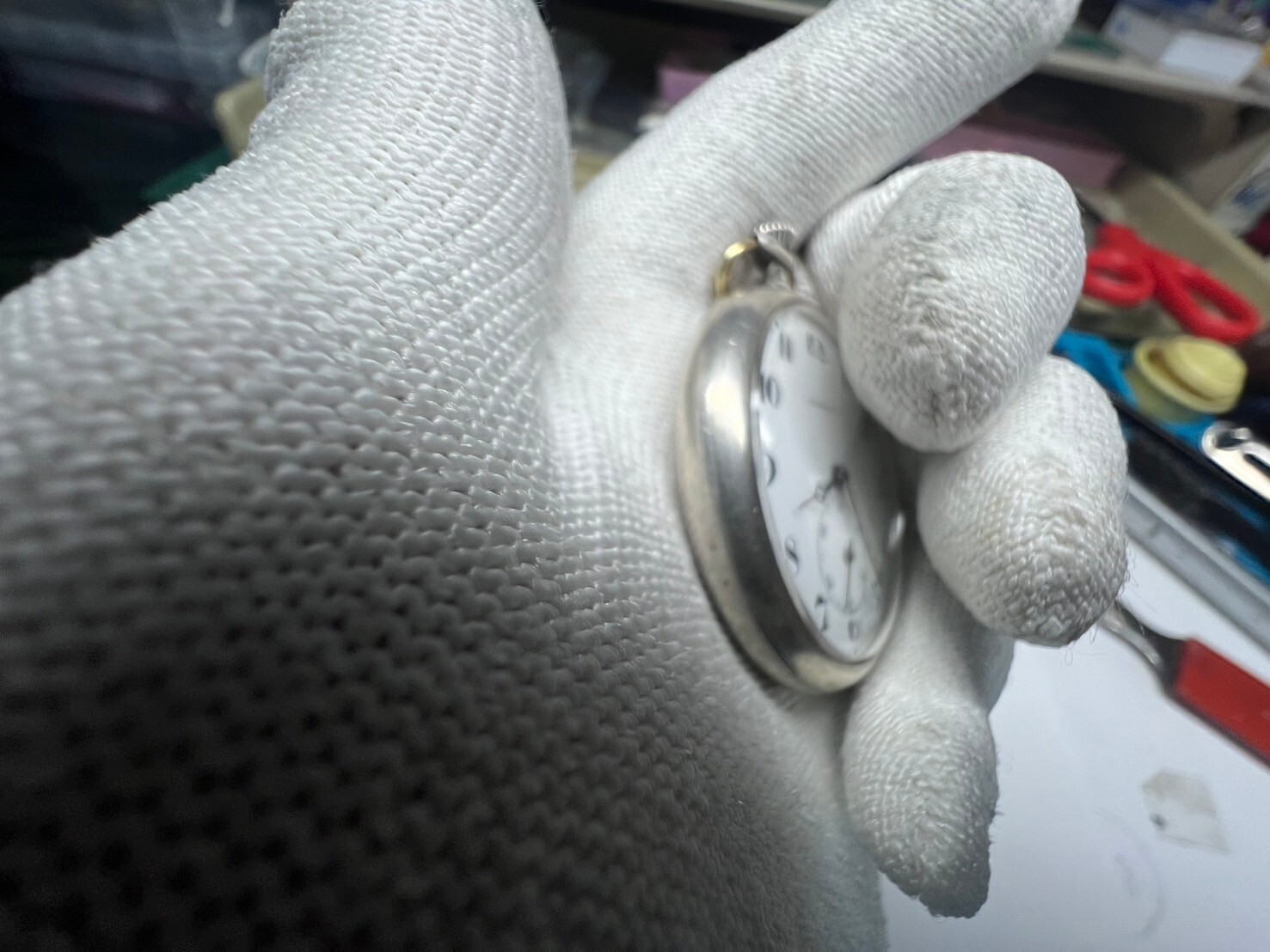 Mistral pocket watch silver 0.900 case 41.2 mm need service