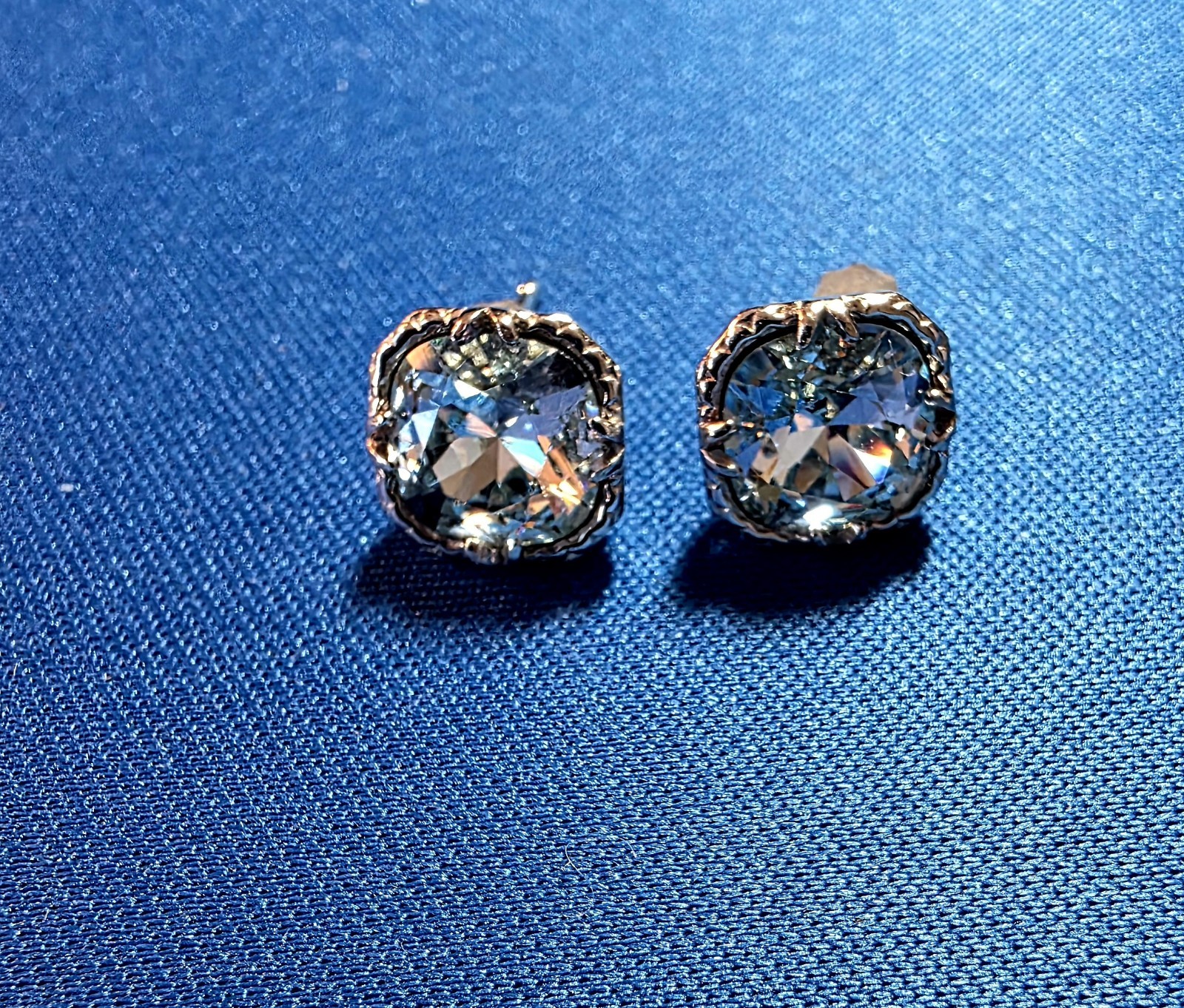 Sundance Catalog .925 SS Genuine Gemstone Blue Topaz Earrings