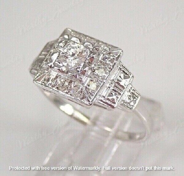 2.30Ct Round Lab-Created Diamond Engagement Ring 14K White Gold Finish