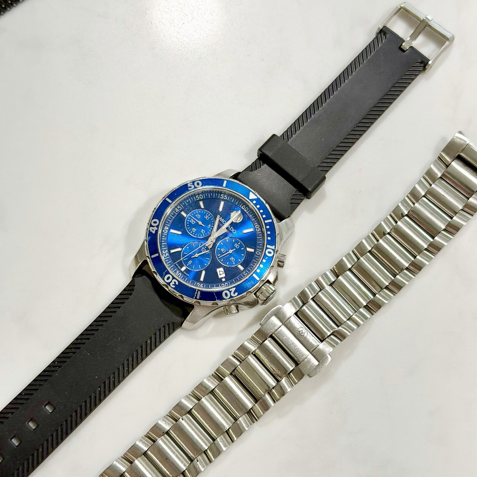 Movado Series 800 Men’s Stainless Steel Quartz Chronograph Watch 2600141