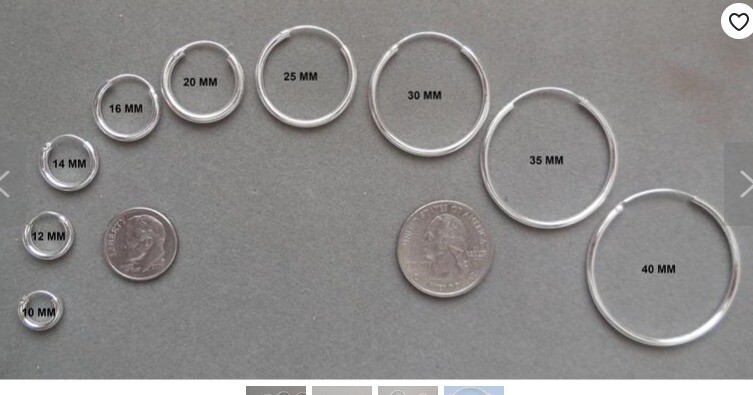 10k White Gold 2mm x 30mm Round Shiny Lite Tube Hinged Hoop Earrings 1.3 Gr