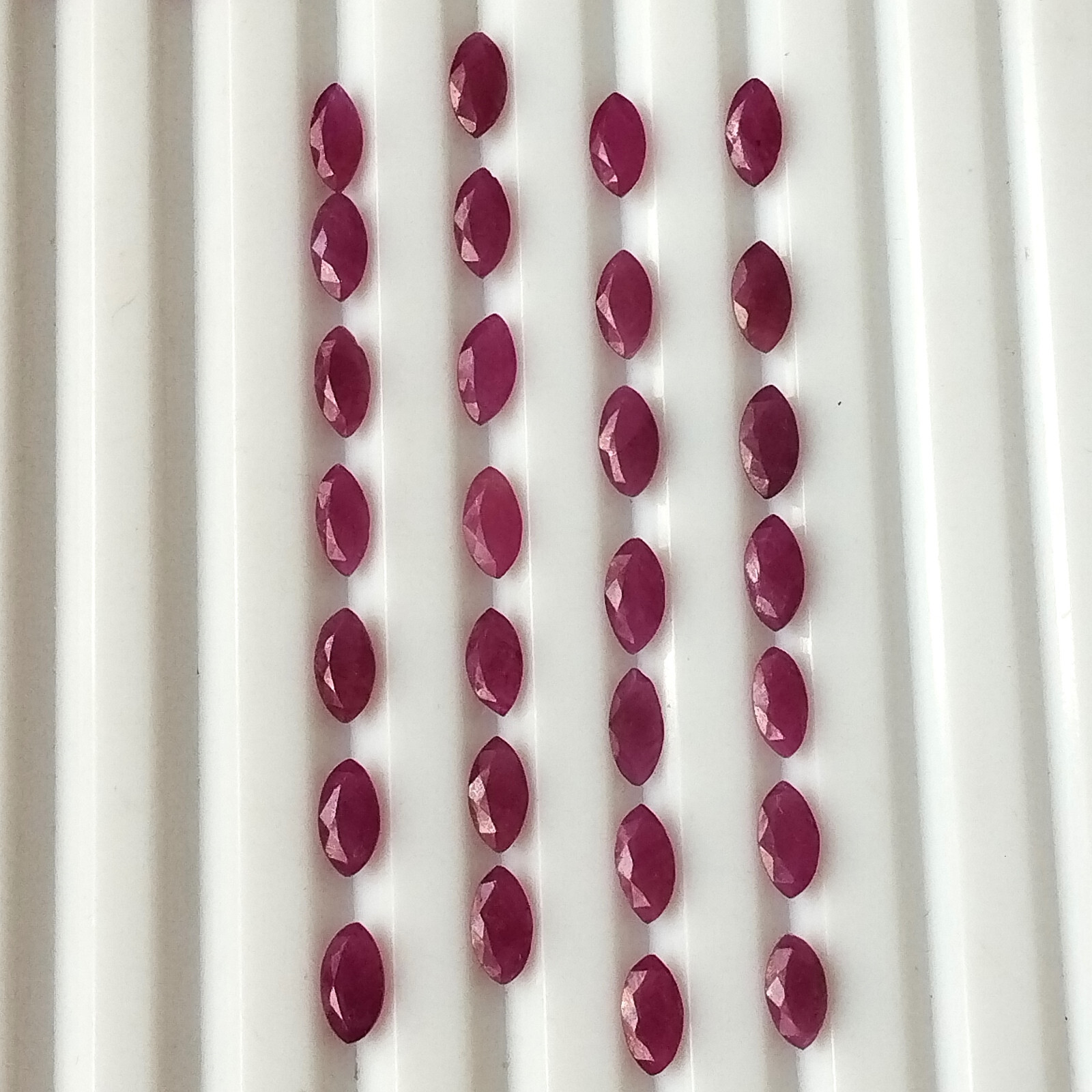 Marquise Cut Ruby 3X6 mm Natural Unheated Faceted Ruby Wholesale Loose Gemstone