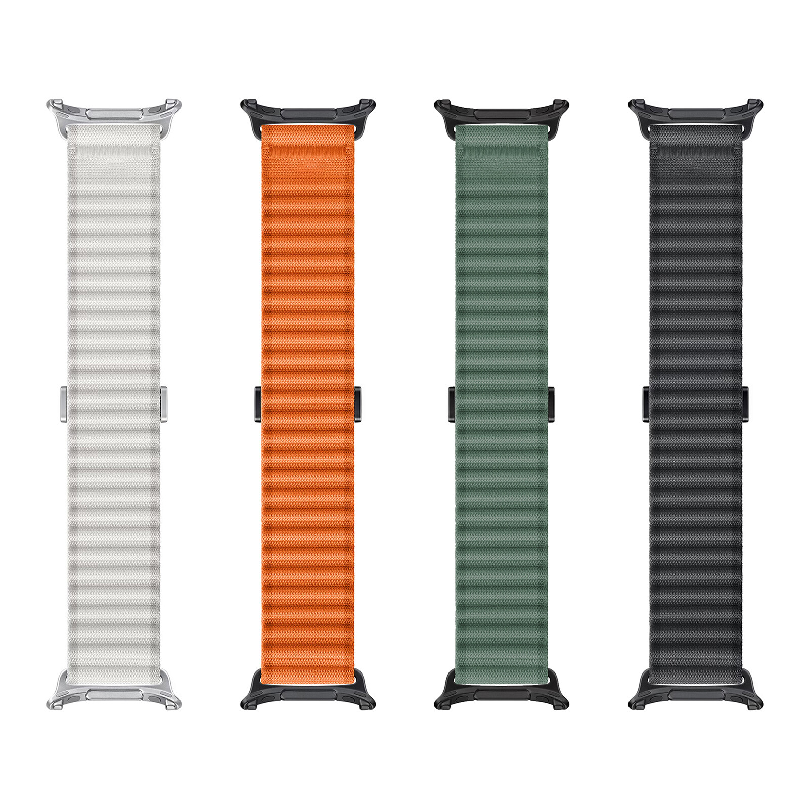 For Samsung Galaxy Watch Ultra 47mm Sports Nylon Braided Loop Strap Wrist Band