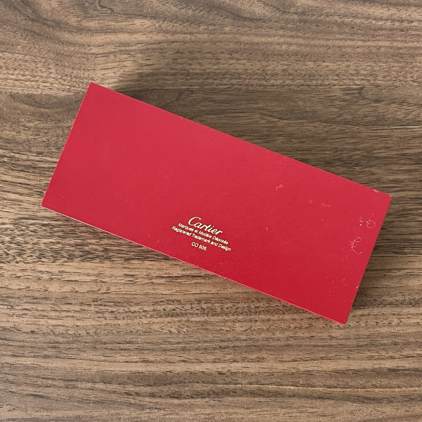 Cartier Pen Box Pouch Authenticity Cards CO508 Case Original Authentic