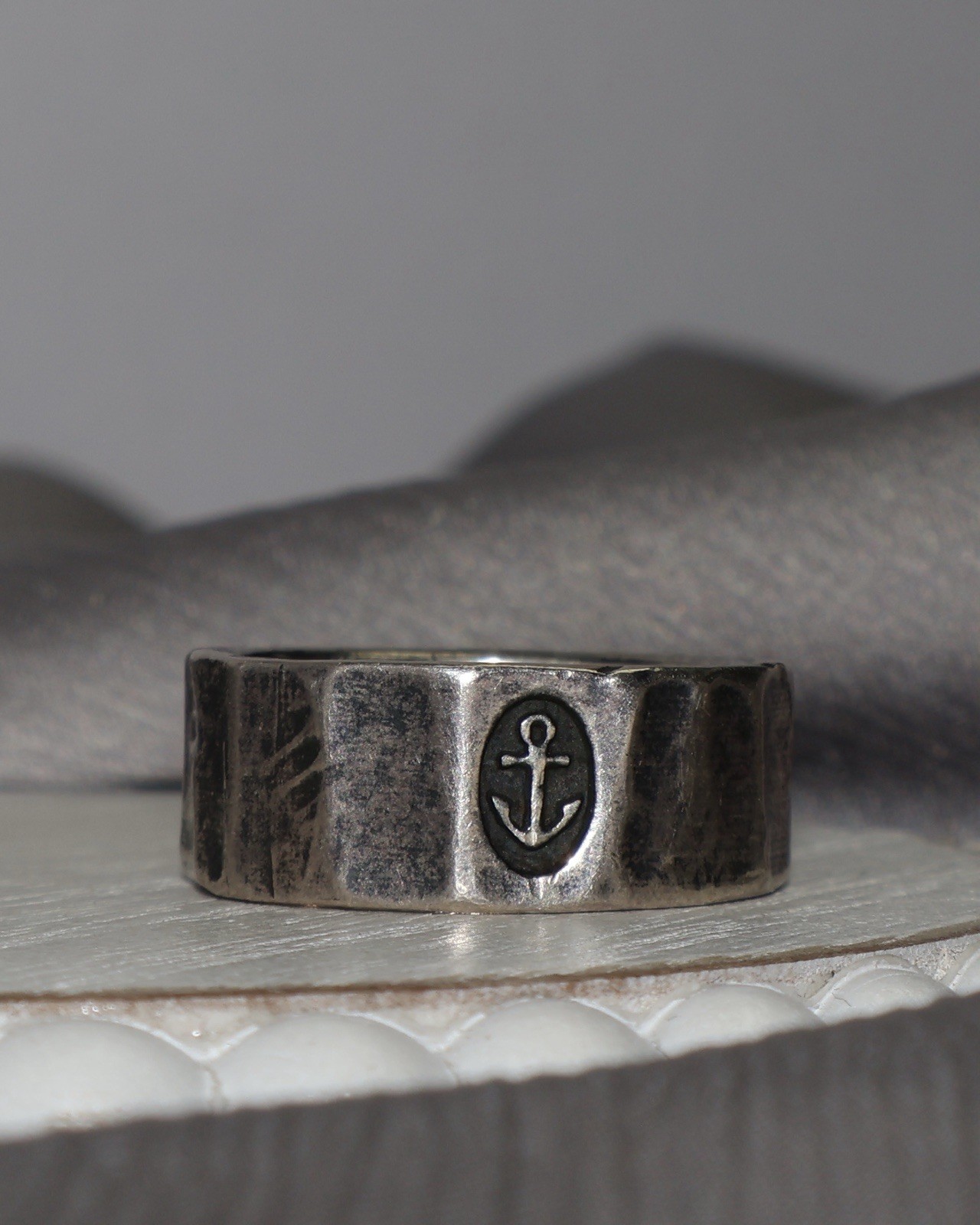 James Avery 925 Forged Faith Hope & Love Ring 14.9G / Sz 12