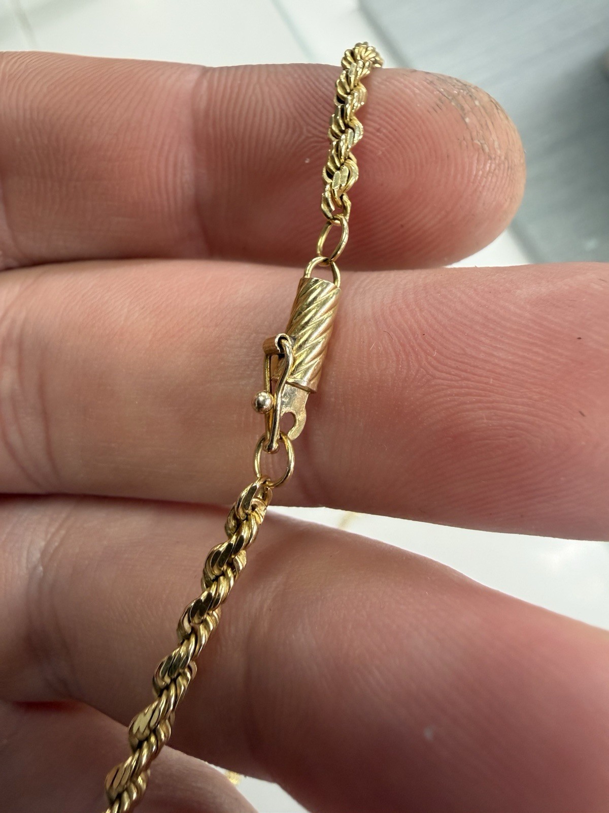 14KT Yellow Gold Rope Chain 20.5”- 2.2MM (Solid)