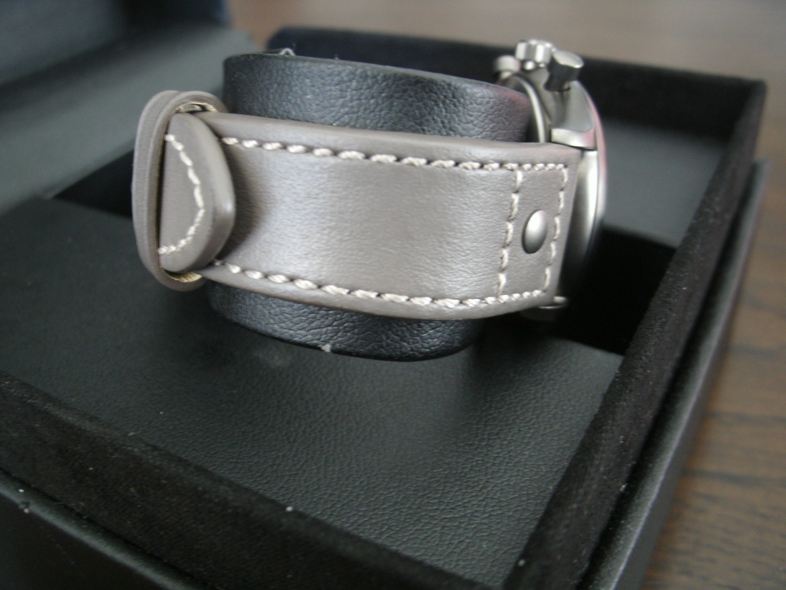 Movado Calendoplan chronograph watch, working and keeping time.