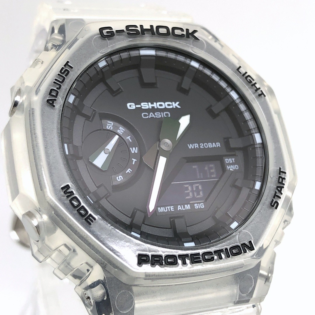 G SHOCK GA 2100SKE 7A Skeleton Series Skeleton Octagon Case Casioak LED Light Re