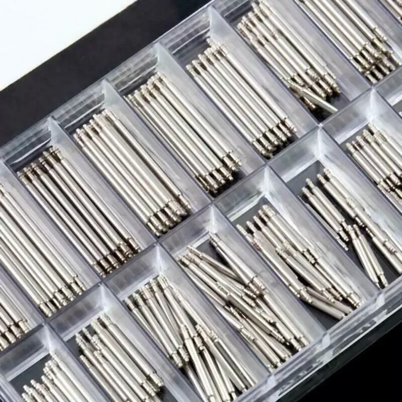 360pcs Watch PINS SPRING BARS Band Strap Link 8-25mm Repair Kit Stainless Steel
