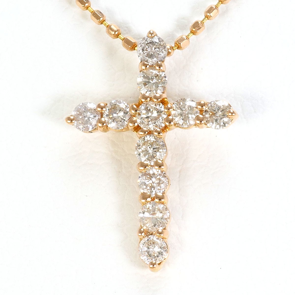 K18 18k gold Necklace Diamond 0.30ct 1.8g 40cm Free shipping Used