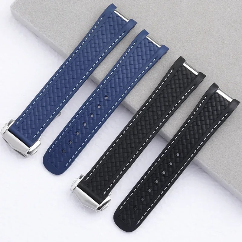 Fit for Omega Seamaster Aqua Terra 150M Worldtimer 43mm FKM Rubber Strap 0 21mm