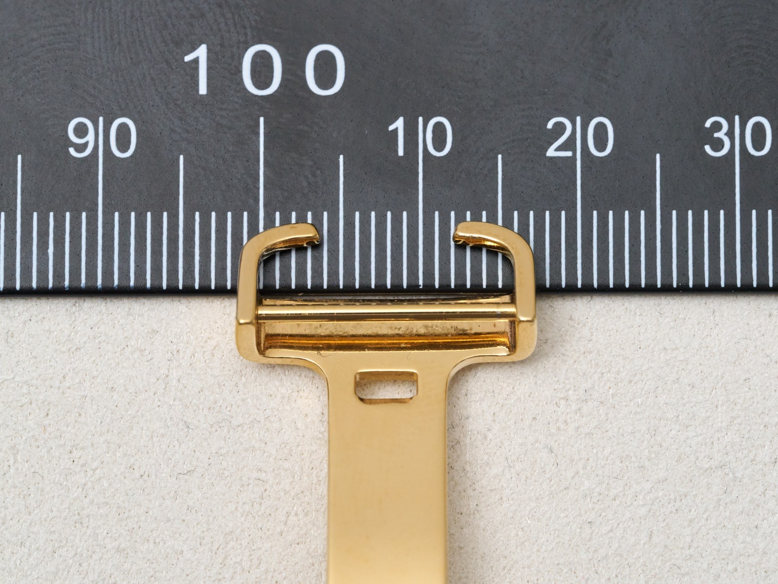 Cartier Deployment Buckle Clasp 16mm Fold Over Gold Plated Stainless Steel Must