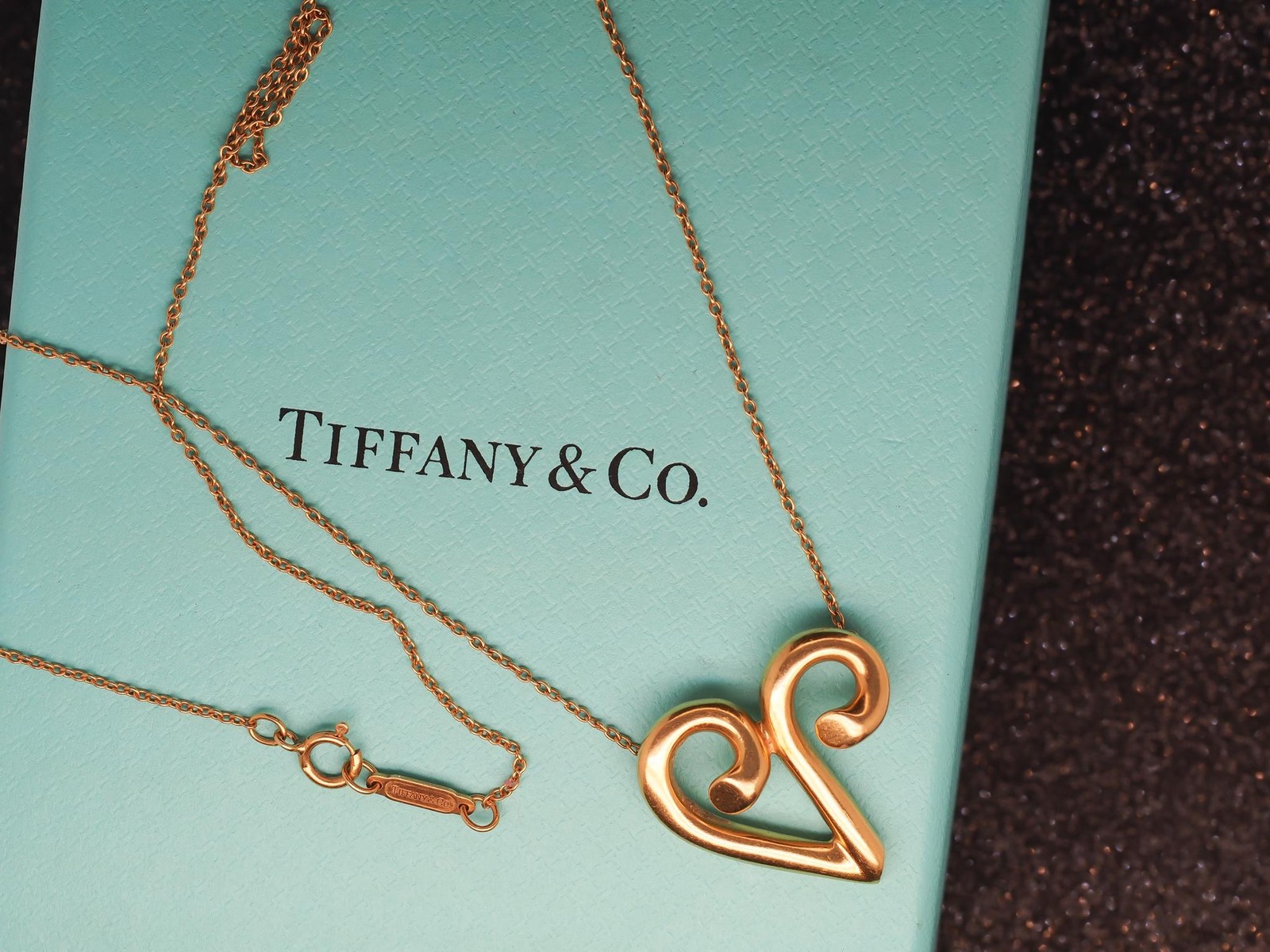 Estate 18K Yellow Gold Paloma Picasso Tiffany & Co. Aries Pendant Necklace