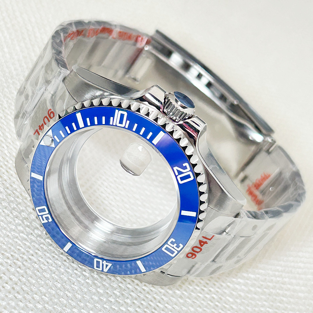 40mm Brushed 20ATM Watch Case Sub GMT Bezel Mod For Nh35 Nh36 Nh34 Movement