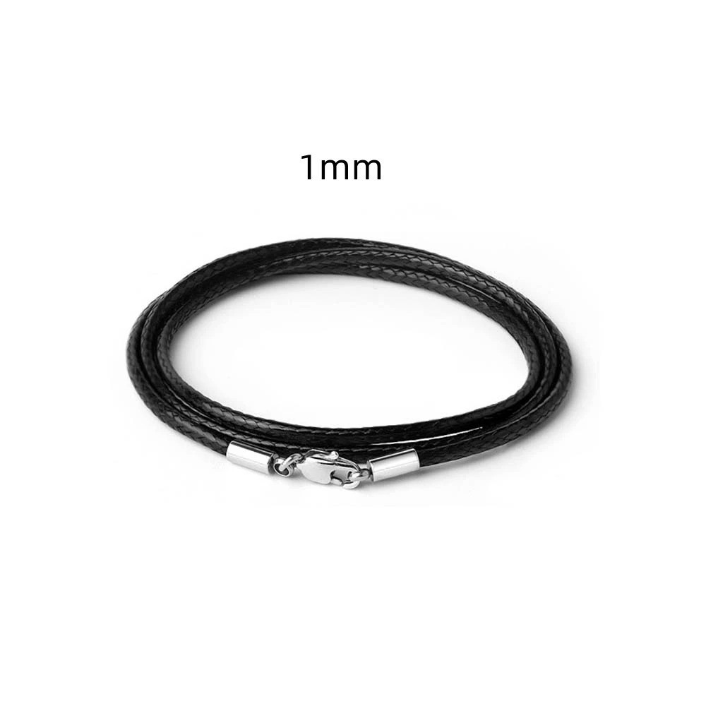 Leather Cord Necklace Black Brown (1 to 3mm) Bayonet Clasp Surfer Choker Unisex