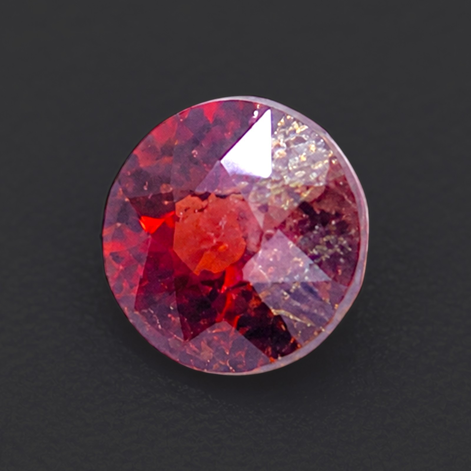 0.09 ct RED PAINITE – MYANMAR – Natural Rare Untreated Faceted EXTREME RARITY
