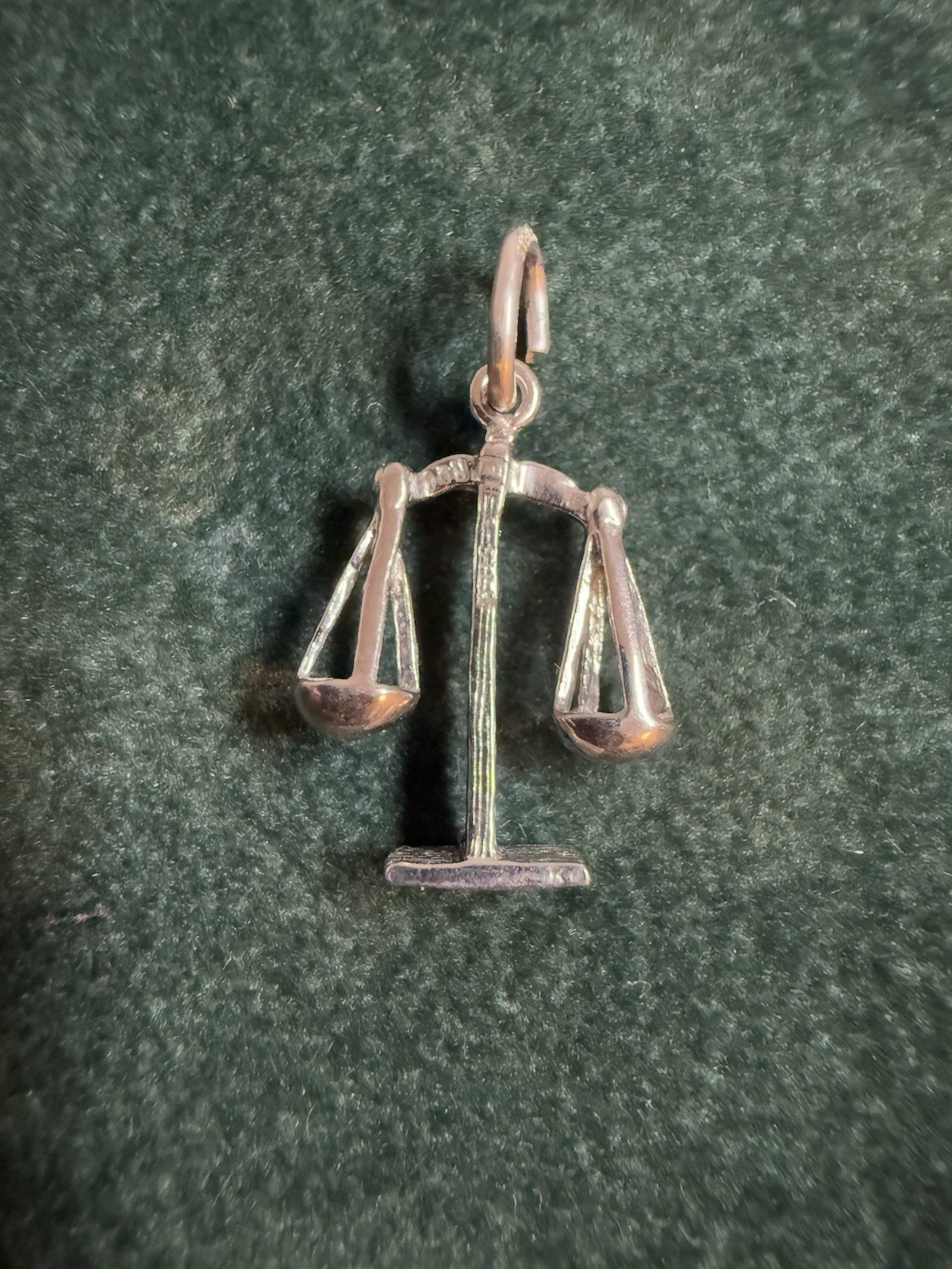 Sterling Silver Scales Of Justice Charm by Rembrandt 925 Lawyer Judge Court