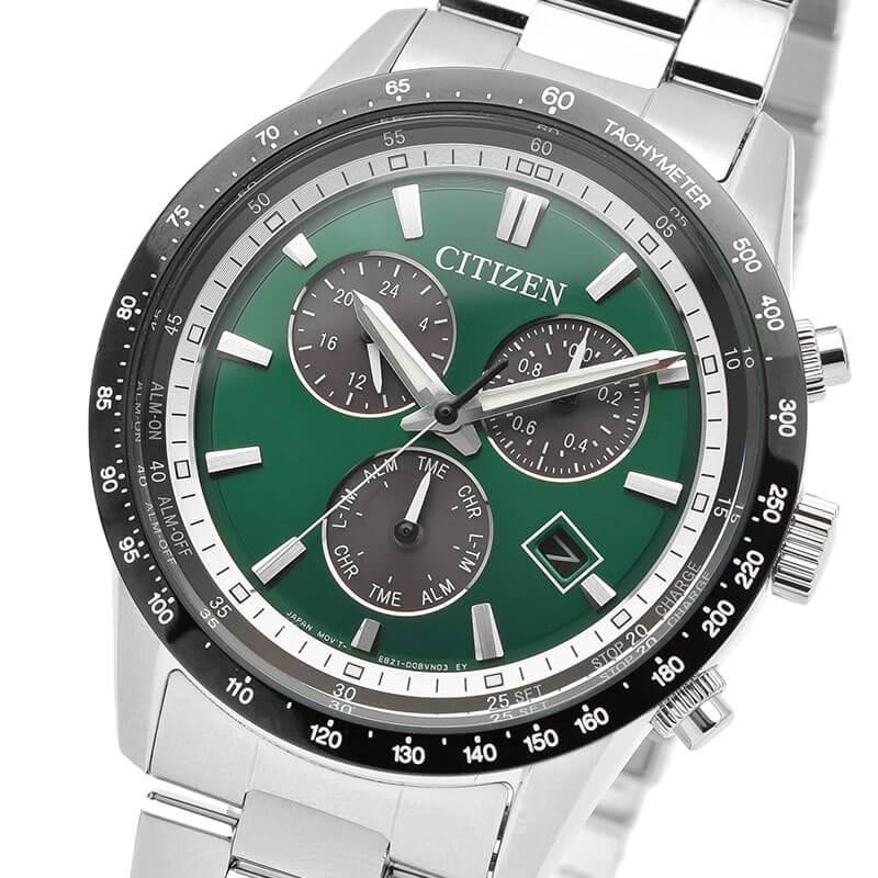 Citizen Collection BL5614-59W Eco-Drive Green Silver Analog Men’s Watch Solar