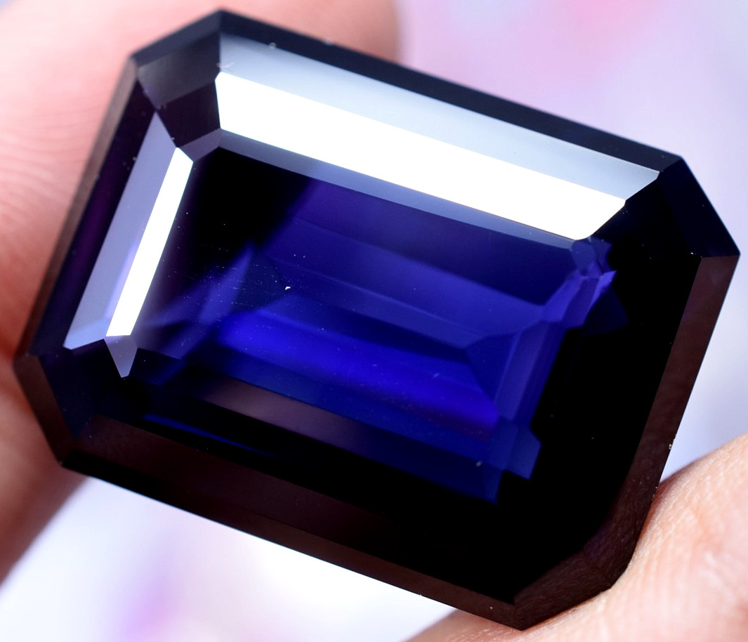 RARE Natural Purple-Blue Tanzanite 48.48 CT IF Certified Flawless Loose Gemstone