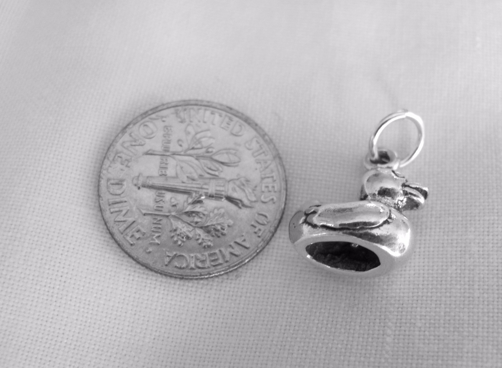 Sterling Silver 13.5mm Rubber Ducky charm