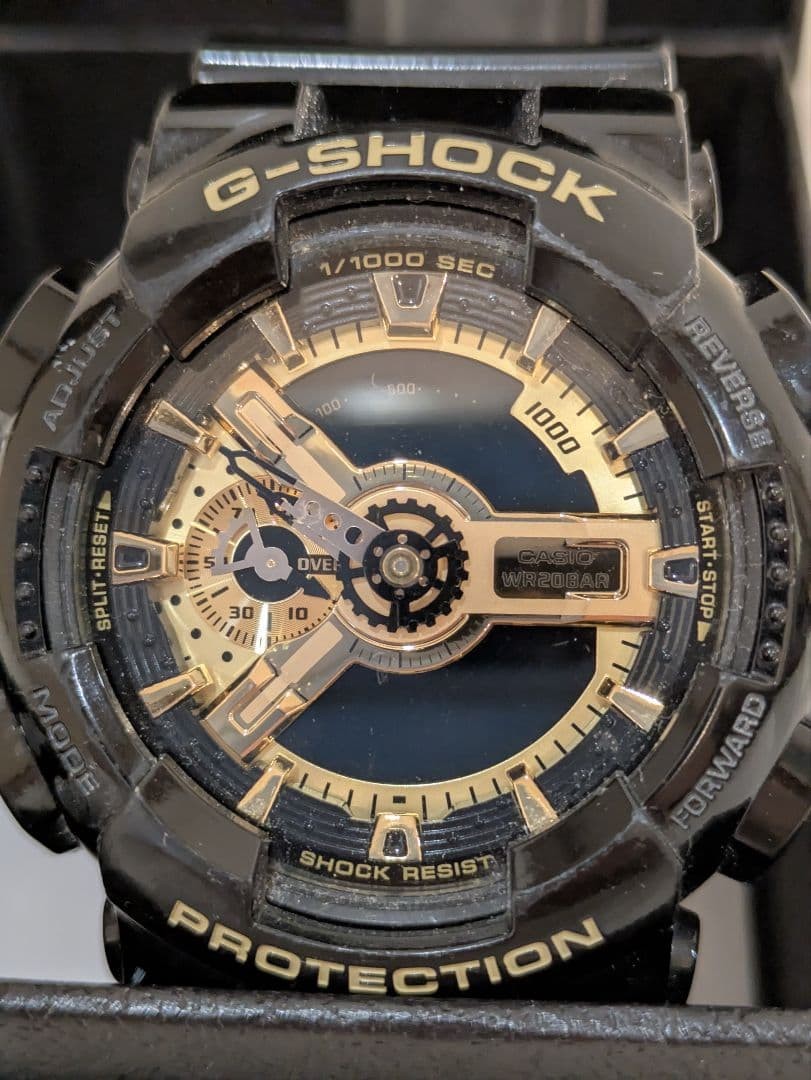 CASIO G-SHOCK watch body black gold regular price 22,550 yen junk item