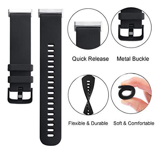 3 Pack Replacement Band for Fitbit Versa 3 Fitbit Sense Bracelet Watch Strap [L]