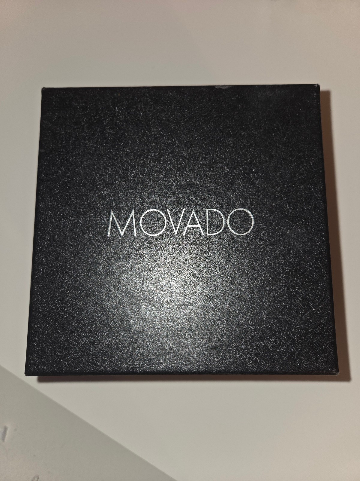 Movado Face | 41mm Rose Gold Stainless Steel Case, Ivory Dial, Leather strap
