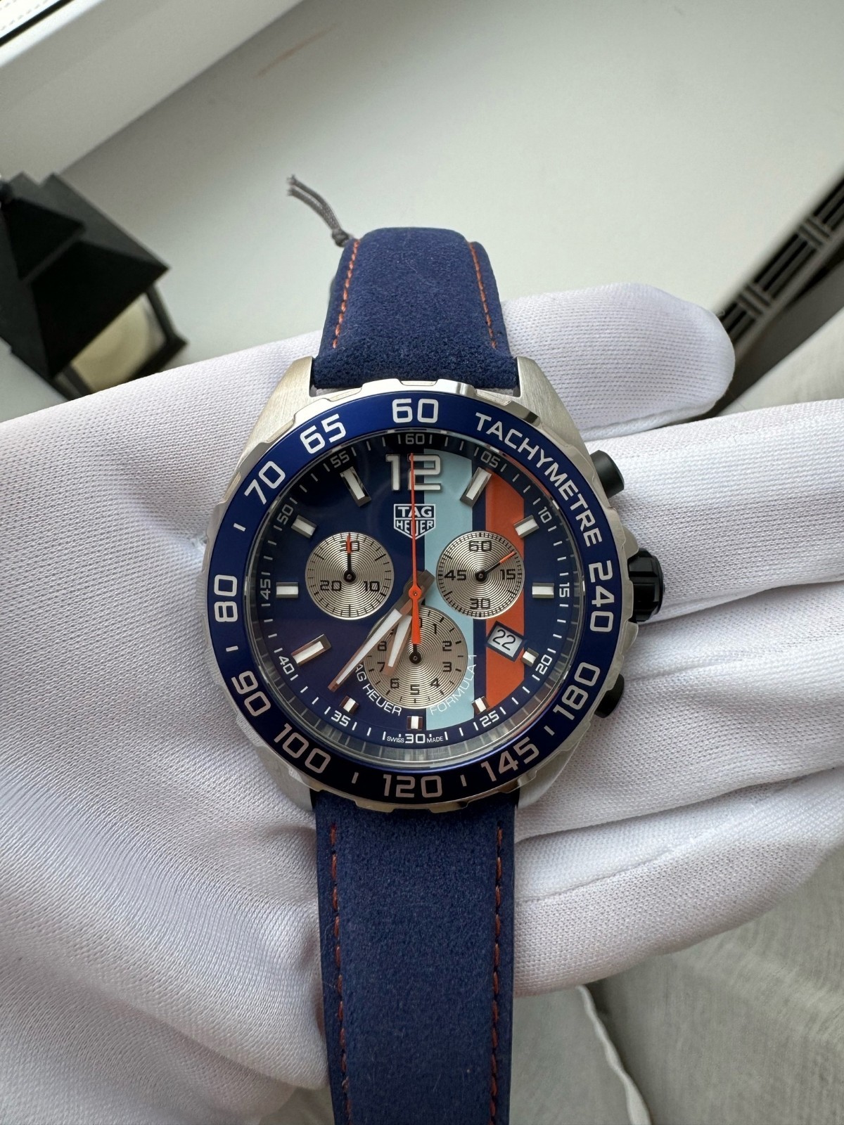 TAG Heuer Formula 1 Blue Dial Men’s Watch Gulf Special Edition – CAZ101N.FC8243