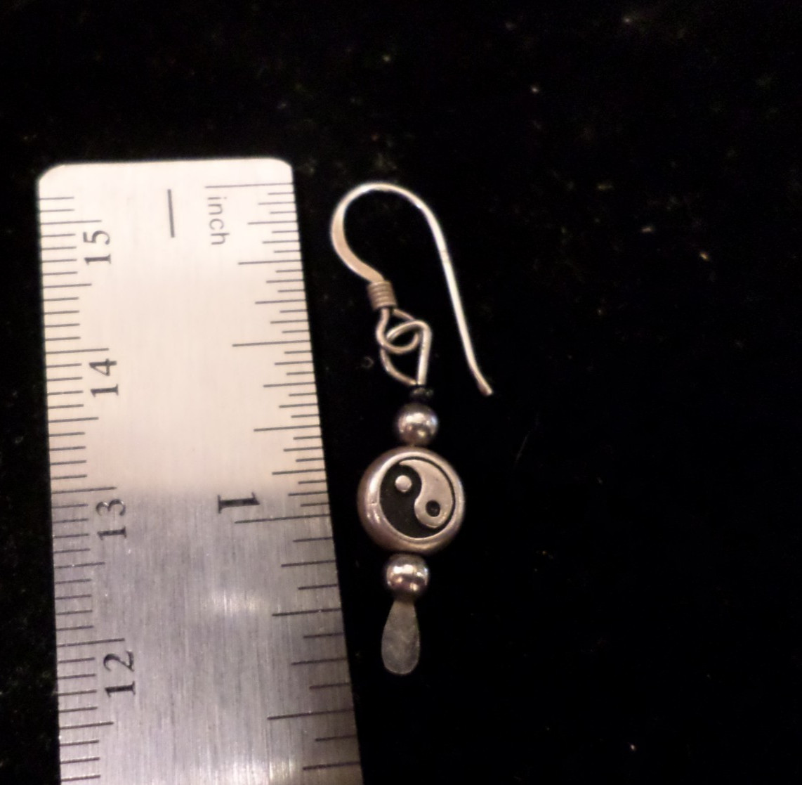 Sterling Silver Yin Yag Earrings
