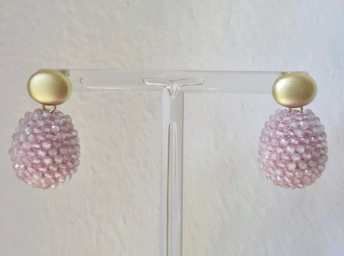 ROSE QUARTZ EARRINGS REMOVABLE